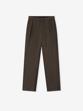 Cotton Canvas Pleat Front Pant
