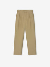 Cotton Canvas Pleat Front Pant