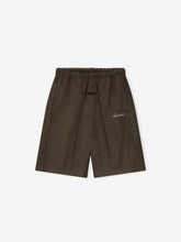 Suede Fleece Signature Relaxed Sweatshort W/ Piping