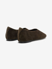 Womens Suede Ballerina