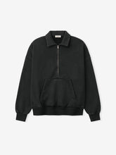 Sunfaded Half Zip Polo Sweatshirt