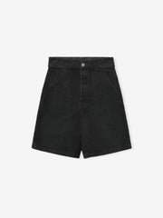 Washed Canvas Utility Shorts