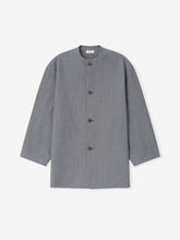 Wool Linen Collarless Sport Jacket