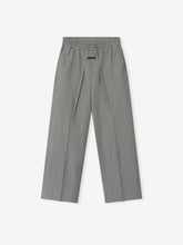 Wool Linen Wide Leg Drawstring Pants