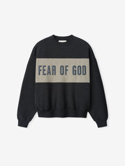 Cropped Relaxed Panelled Sweatshirt