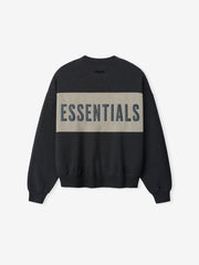 Cropped Relaxed Panelled Sweatshirt