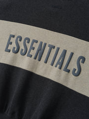 Cropped Relaxed Panelled Sweatshirt