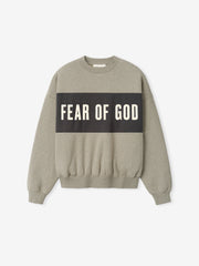 Cropped Relaxed Panelled Sweatshirt