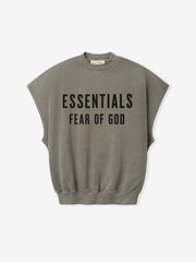 Relaxed Fleece Cutoff Sweatshirt