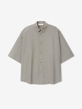 Silk Blend 3/4 Sleeve Button Up Shirt