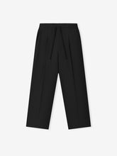 Silk Blend Pleat Front Drawstring Pant