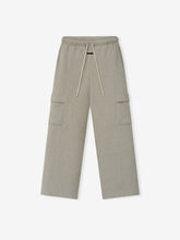 Womens Fleece Cargo Relaxed Sweatpant