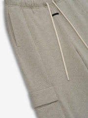 Womens Fleece Cargo Relaxed Sweatpant