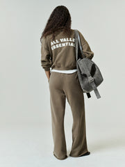 Womens French Terry Relaxed Half Zip