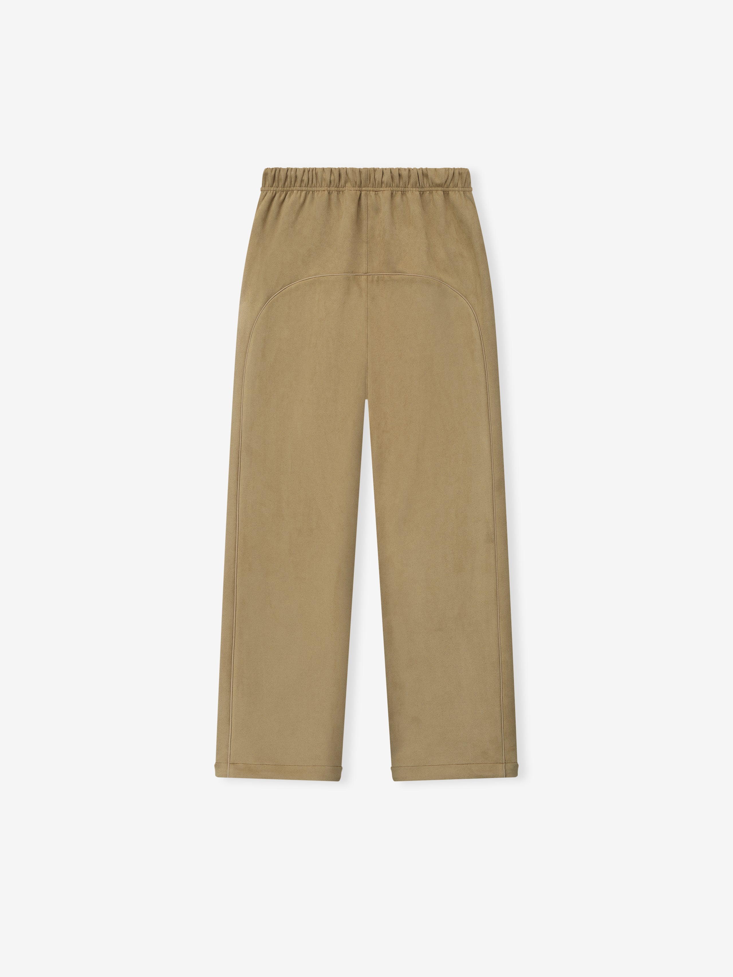 Womens Suede Fleece Signature Relaxed Pant