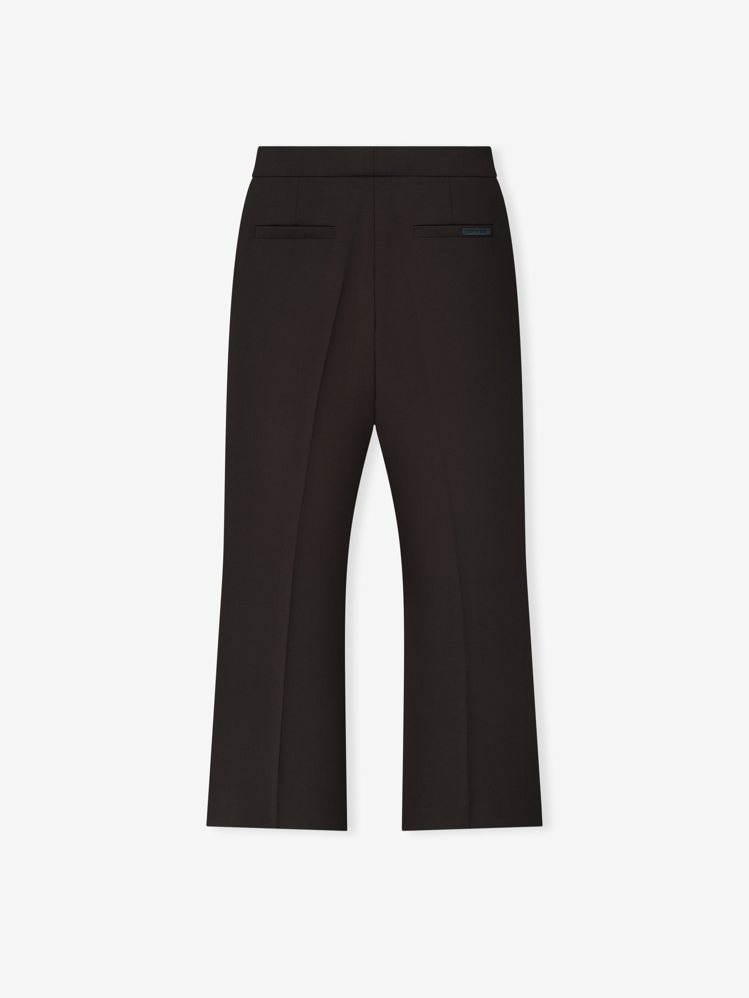 Double Weave Wool Tailored Flared Pants