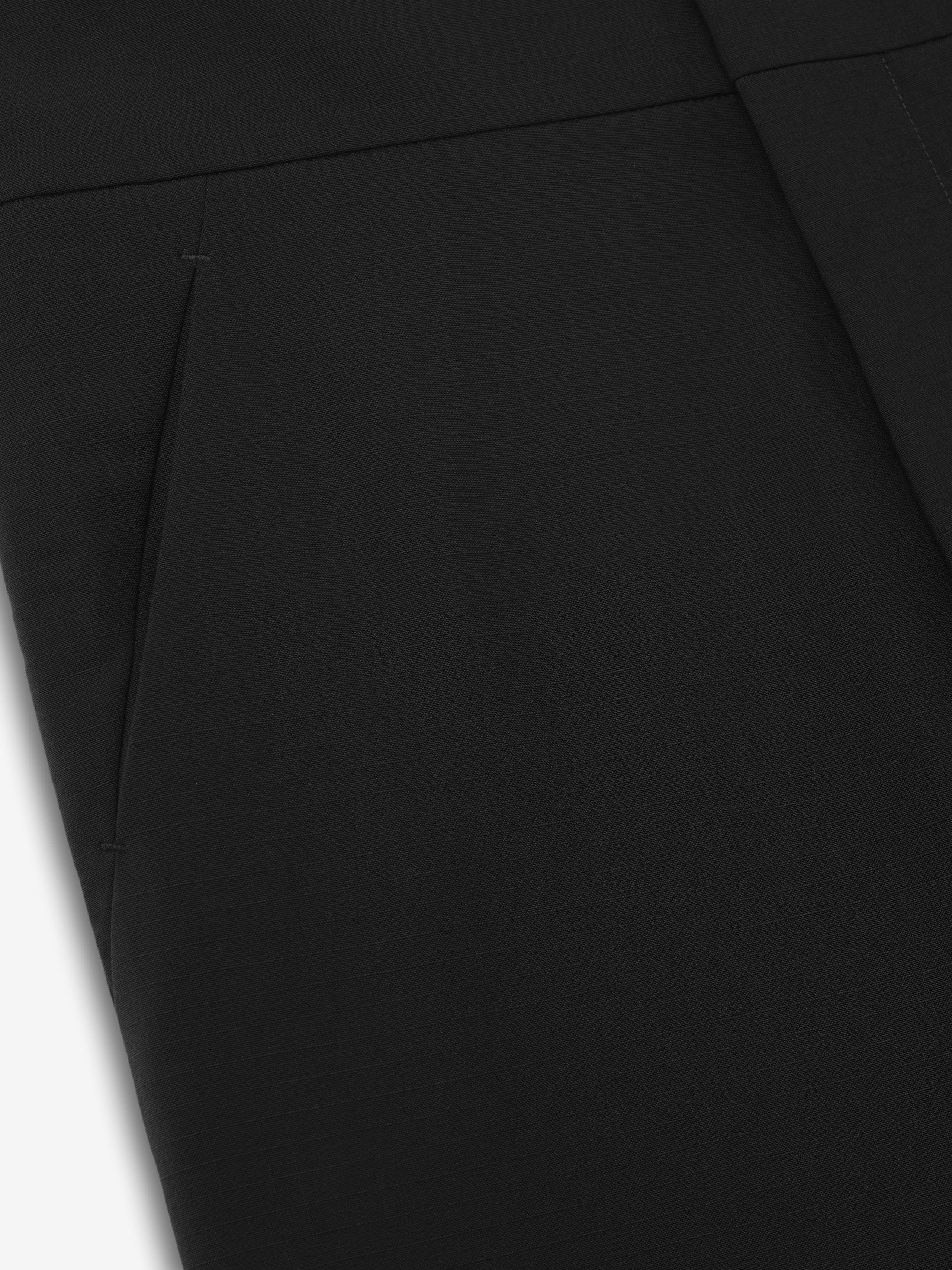 Wool Ripstop Casual Flat Front Pant