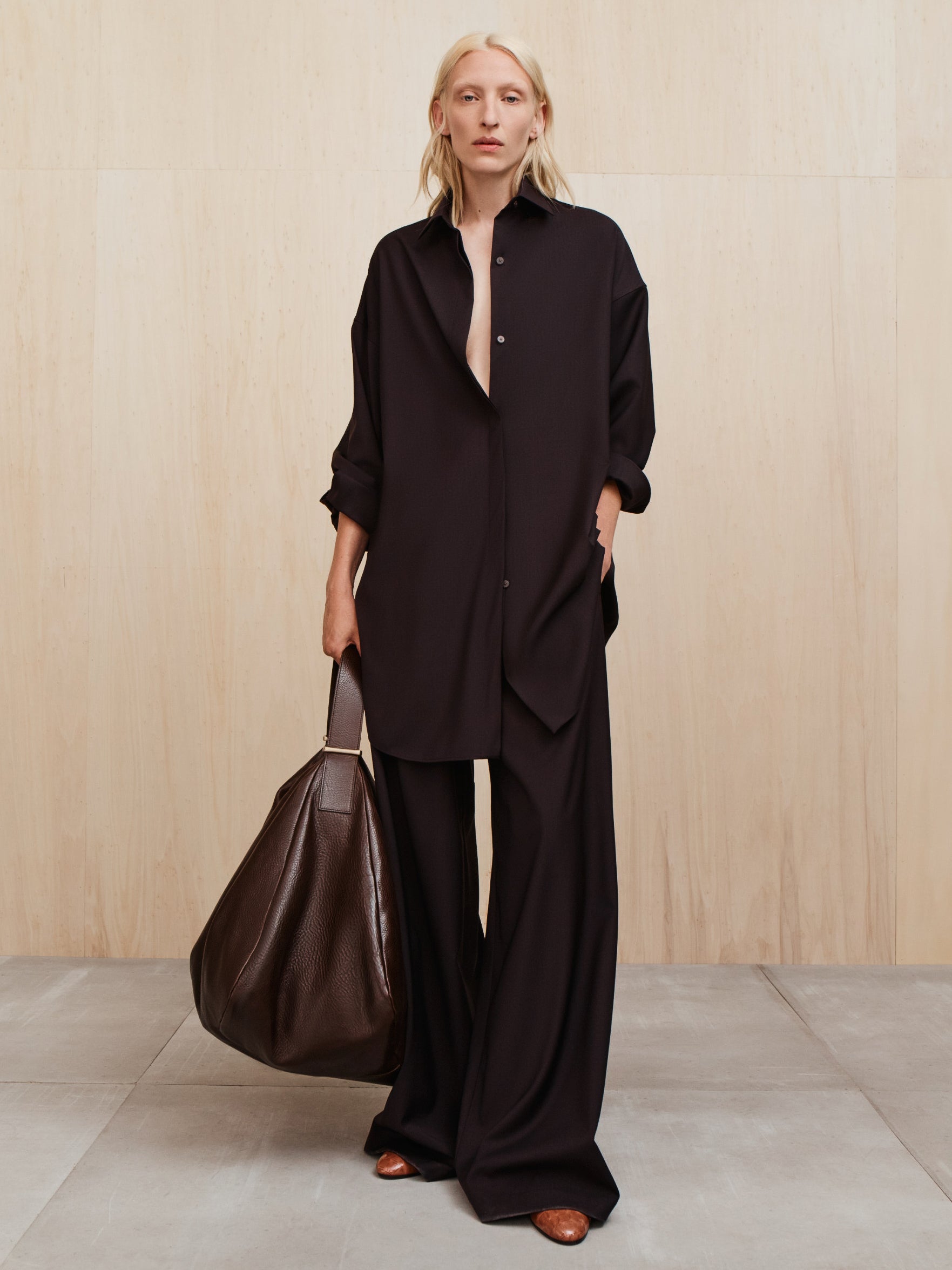 Womens Easy Care Wool Drawstring Pants