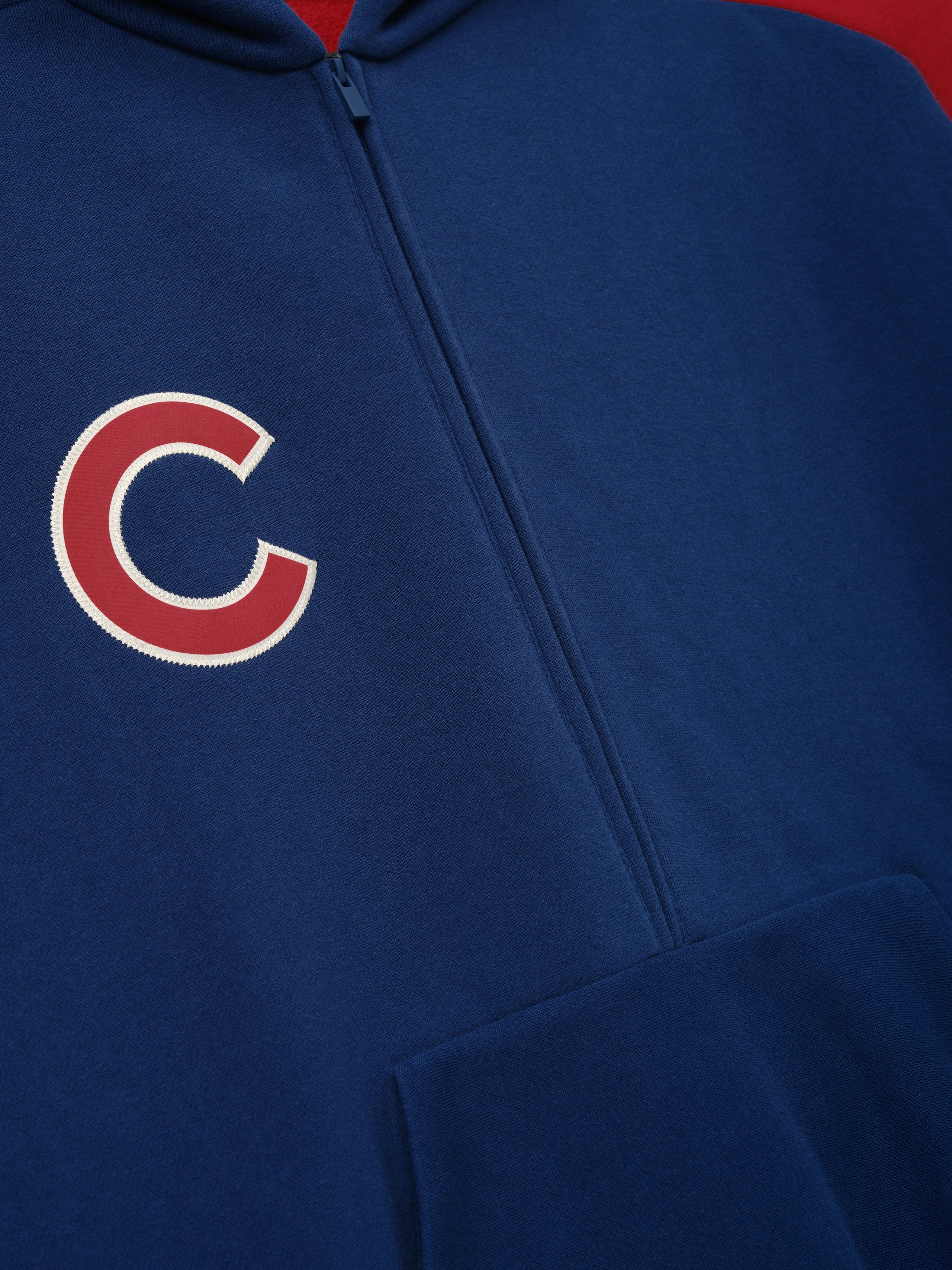 Cubs Raglan Half Zip Sport Hoodie