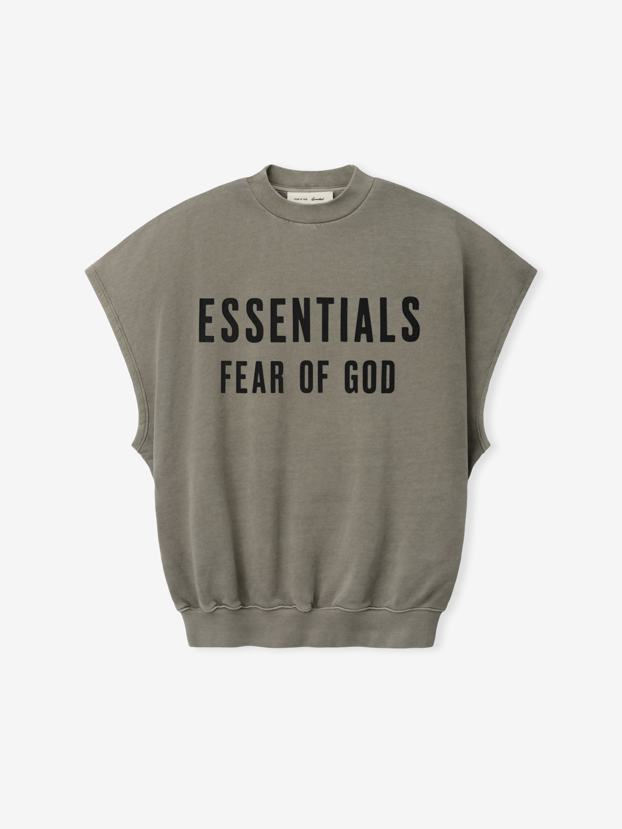 Relaxed Fleece Cutoff Sweatshirt