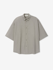 Silk Blend 3/4 Sleeve Button Up Shirt
