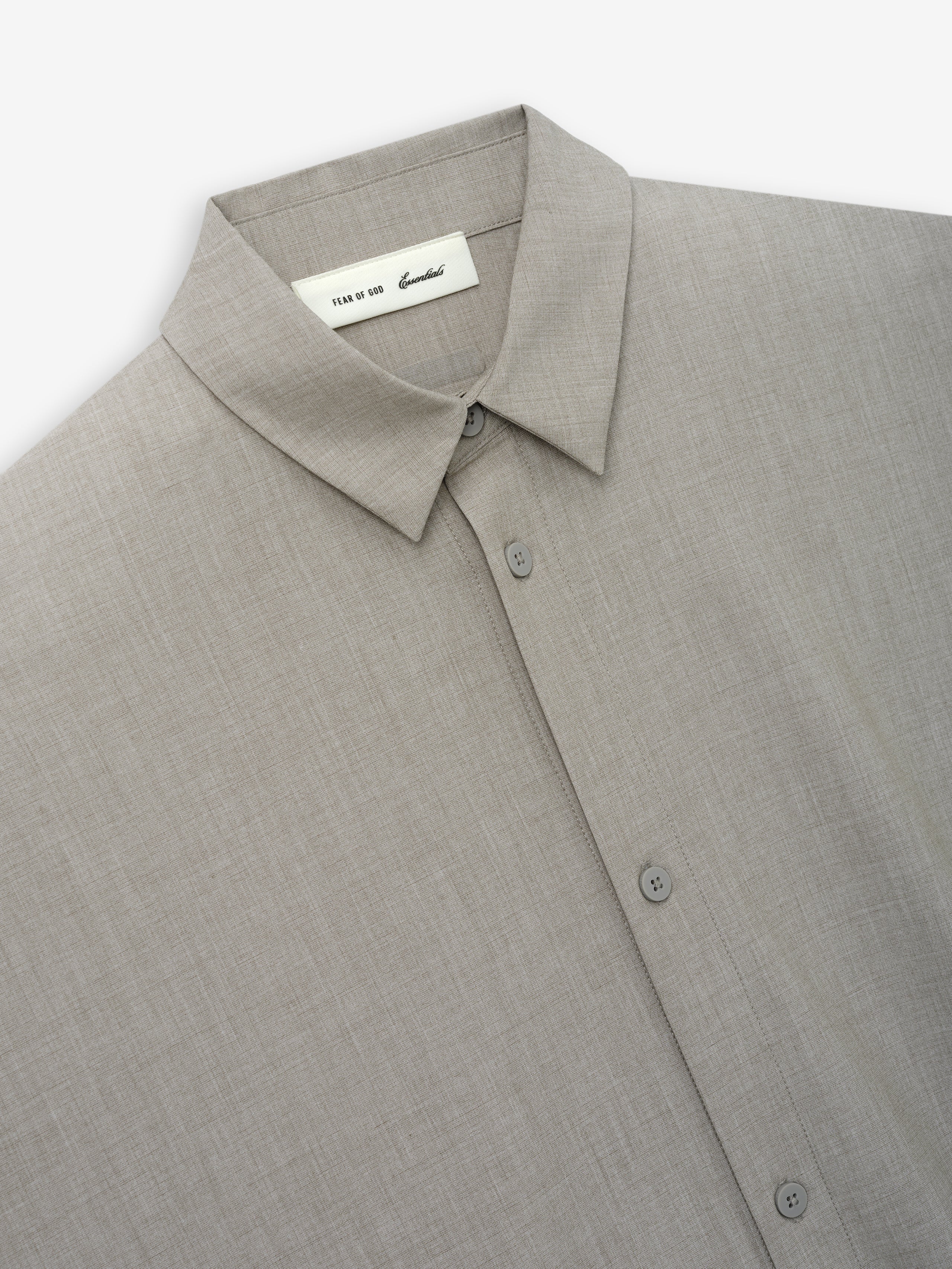 Silk Blend 3/4 Sleeve Button Up Shirt