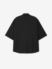 Silk Blend 3/4 Sleeve Button Up Shirt