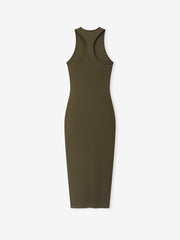 Womens Soft Rib Racerback Dress