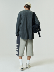 Panelled Raw Cut Off Sweatpant